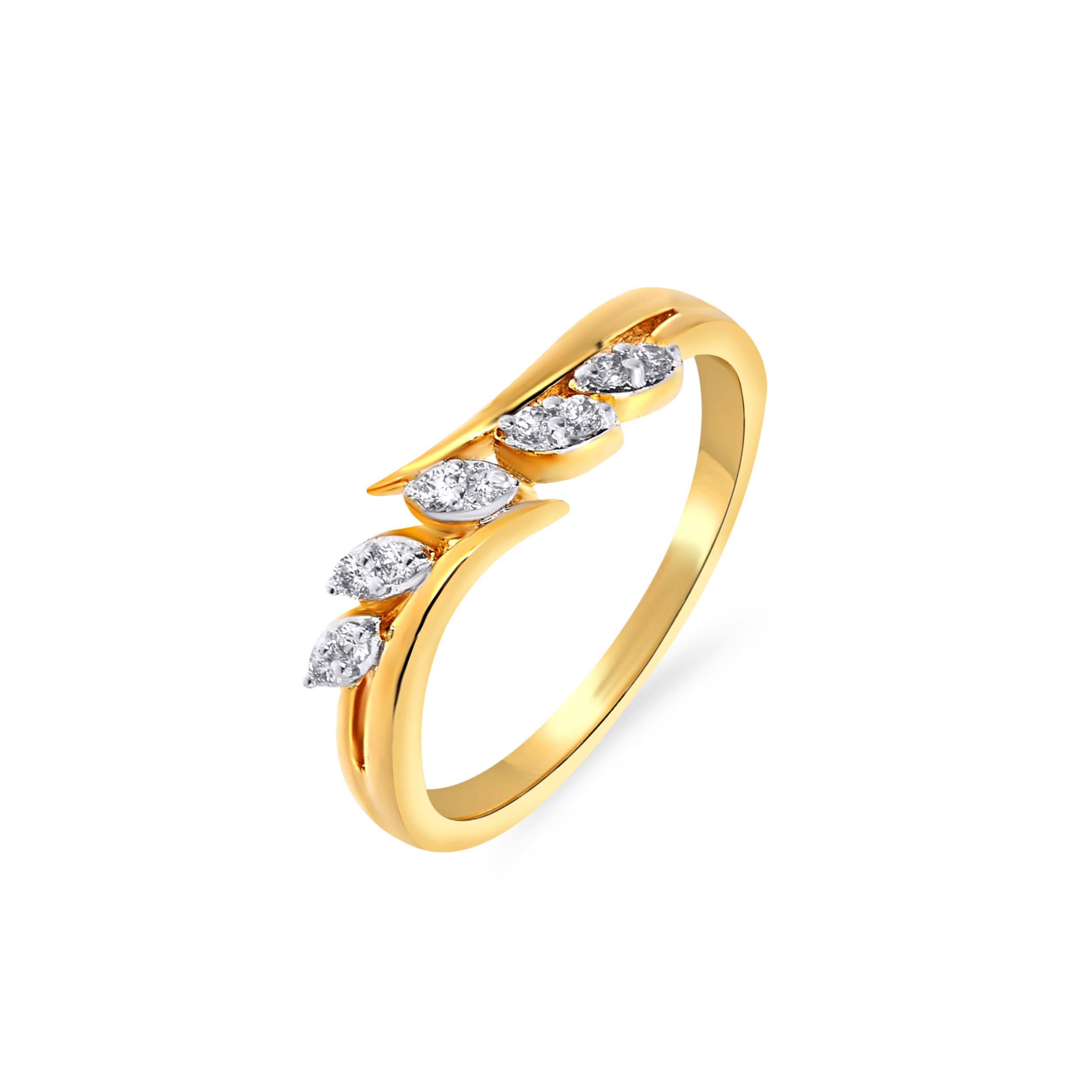 Pentad Pretty Petals Sparkling Jewelry Band
