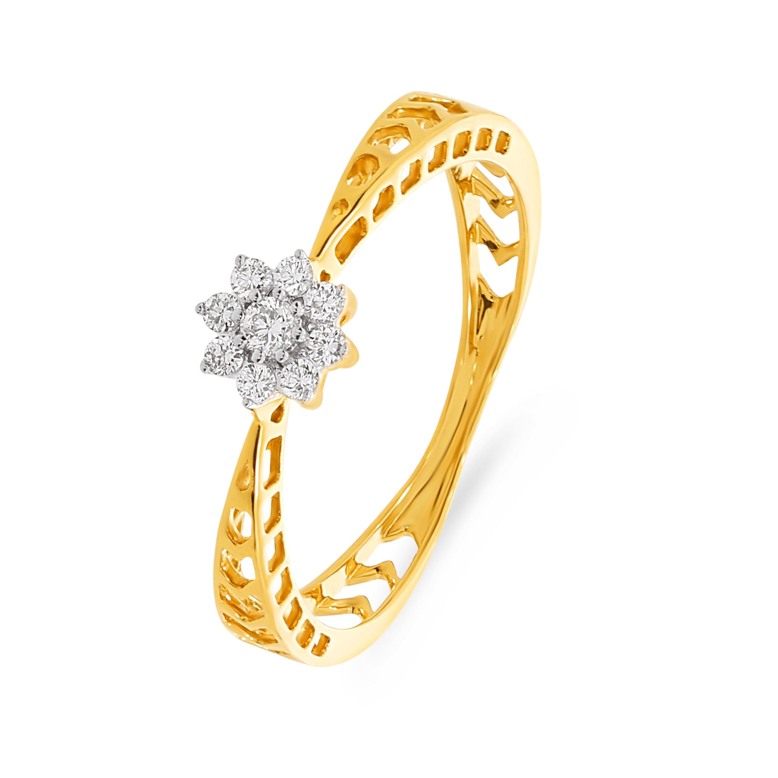 Bloom Diamond Sparkle: 0.11 Carat Elegant Ring for Every Occasion
