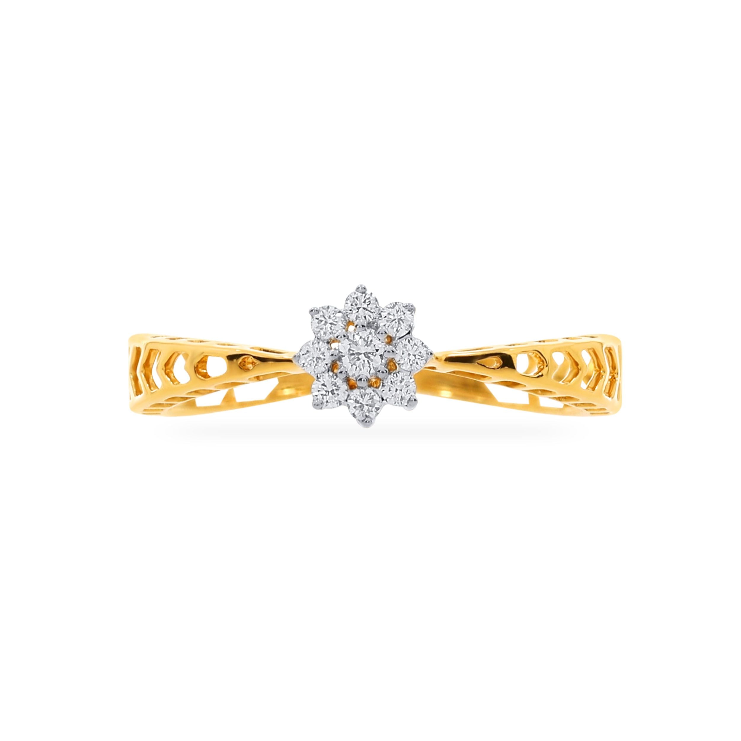 Bloom Diamond Sparkle: 0.11 Carat Elegant Ring for Every Occasion