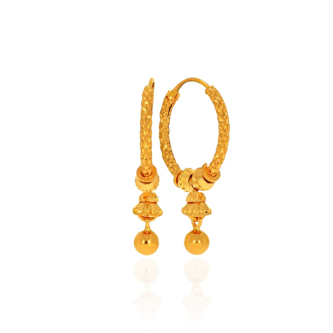 Gleaming Gold Twirl Hoop Earrings for Every Occasion