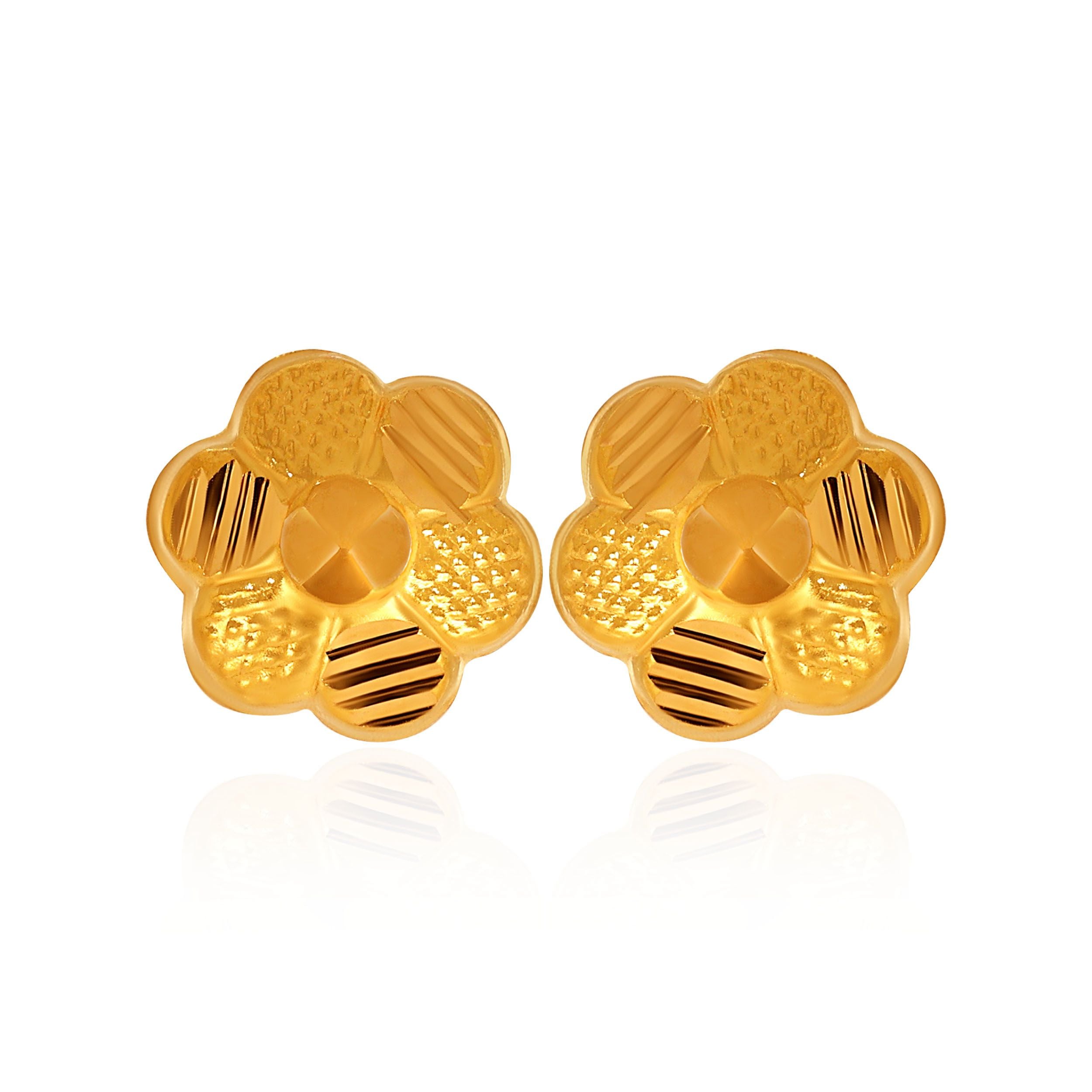 Discover Blooming Gold Studs: A Fresh Floral Jewelry Delight