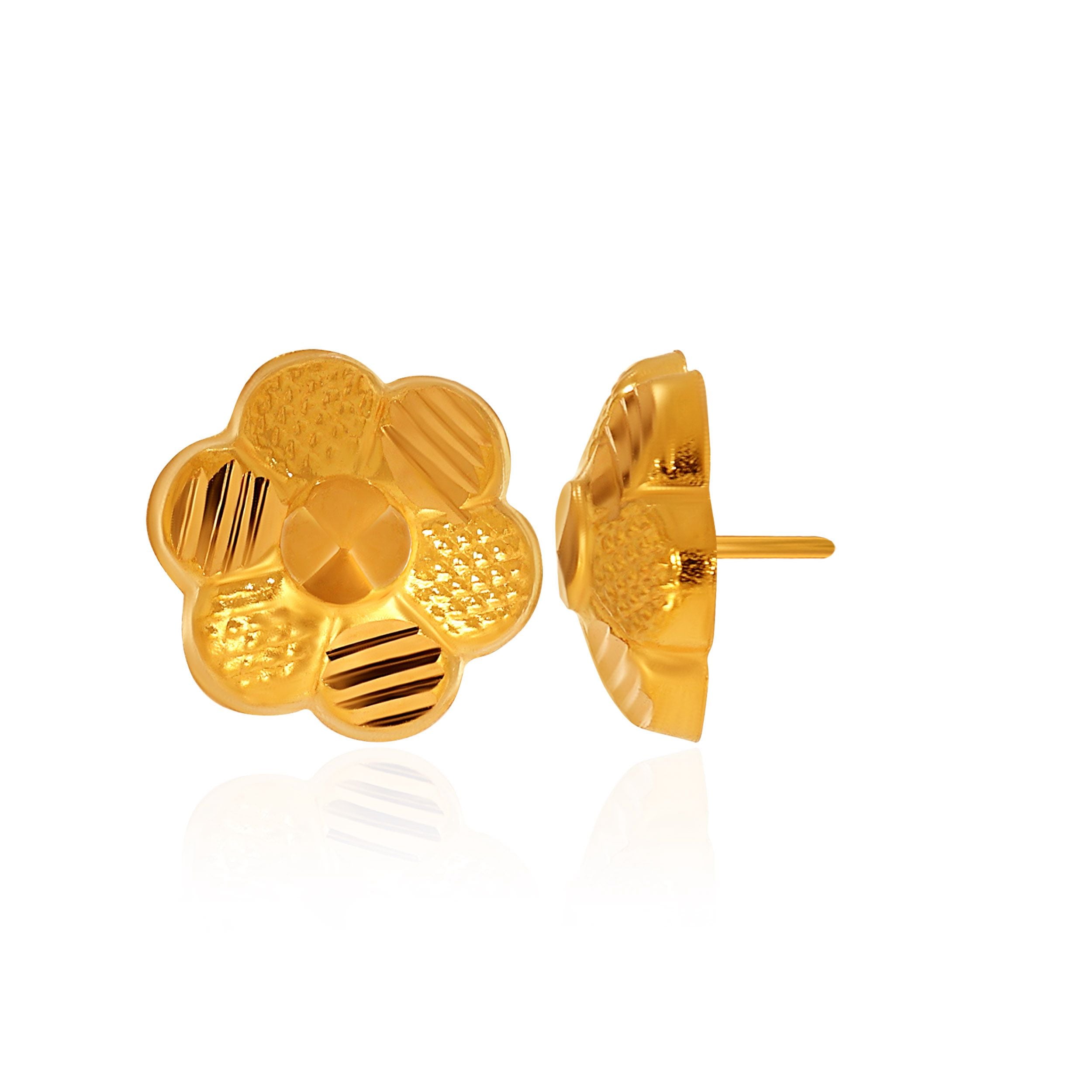 Discover Blooming Gold Studs: A Fresh Floral Jewelry Delight